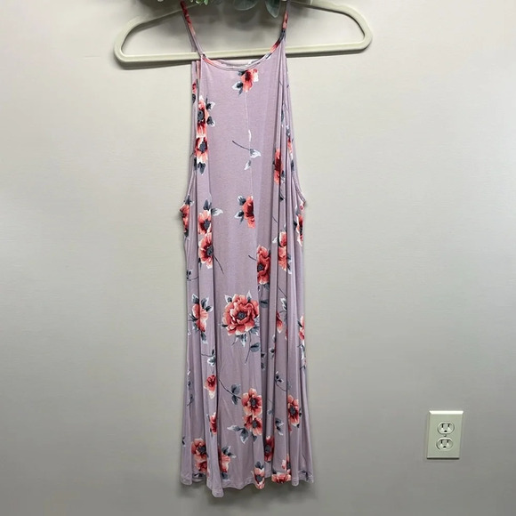 Forever 21+ Lavender Floral Sleeveless Swing Dress 1X - Picture 2 of 13